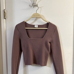 Abercrombie Longsleeve Ottoman Square Neck top